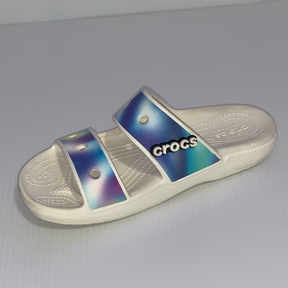 Crocs Classic Tie Dye Slides | Youth 4 / Women’s 6 - Picture 4 of 5